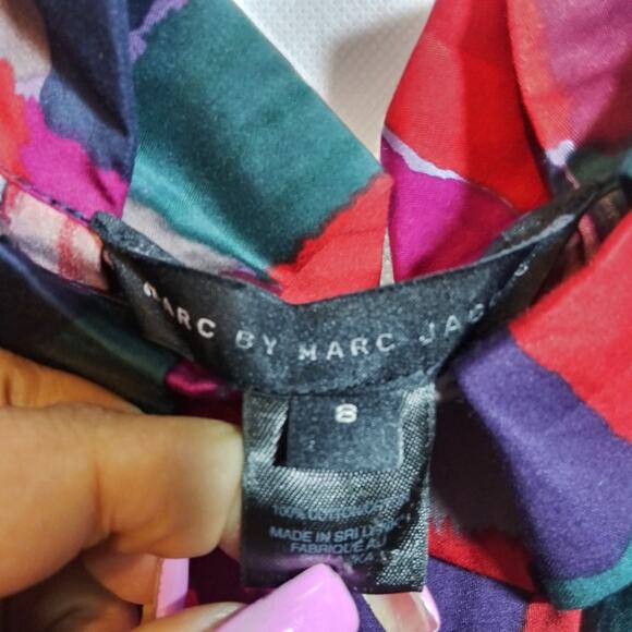 Marc by Marc Jacobs Colorful Block Pattern Women's Sleeveless Tank Top Size 8 - Picture 6 of 7